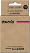 Actis KB-1280M inkt (vervangt Brother LC1280M; Standaard; 19 ml; rood)