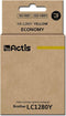 Actis KB-1280Y inkt (vervangt Brother LC1280Y; standaard; 19 ml; geel)