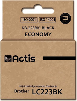 Actis KB-223Bk inkt (vervangt Brother LC223BK; Standaard; 16 ml; zwart)