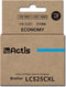 Actis KB-525C inkt (vervangt Brother LC525C; Standaard; 15 ml; blauw)