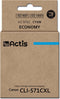 Actis KC-571C-inkt (Canon CLI-571C-vervanger; standaard; 12 ml; blauw)