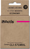 Actis KC-571M-inkt (Canon CLI-571M-vervanger; standaard; 12 ml; rood)