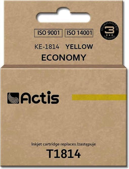 Actis KE-1814 inkt (vervanging Epson T1814; Standaard; 15 ml; geel)