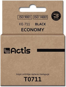 Actis KE-711 inkt (vervangt Epson T0711, T0891, T1001; Standaard; 15 ml; zwart)