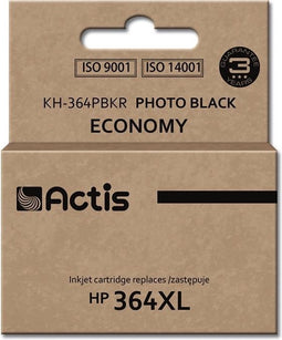 Actis KH-364PBKR Inkt (vervanging HP 364XL CB322EE; Standaard; 12 ml; zwart, foto)