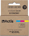 Actis KH-653CR printerinkt, vervanging HP 653XL 3YM74AE; Premium; 18ml; 300 pagina's; kleur