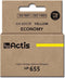 Actis KH-655YR inkt (vervanging HP 655 CZ112AE; Standaard; 12 ml; geel)