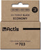 Actis KH-703BKR inkt (vervanging HP 703 CD887AE; Standaard; 15 ml; zwart)