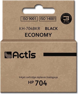 Actis KH-704BKR inkt (vervanging HP 704 CN692AE; Standaard; 15 ml; zwart)