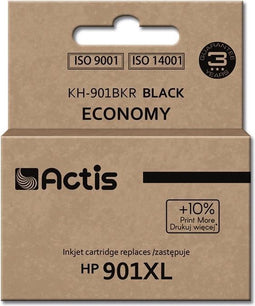 Actis KH-901BKR Inkt (vervanging HP 901XL CC654AE; Standaard; 20 ml; zwart)