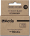 Actis KH-901BKR Inkt (vervanging HP 901XL CC654AE; Standaard; 20 ml; zwart)