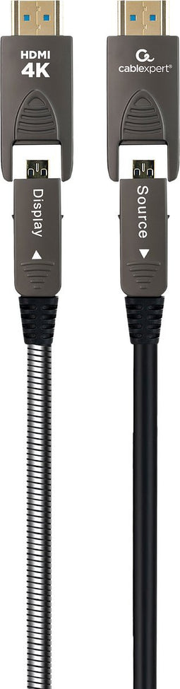 Active Optical High speed HDMI D-A kabel met Ethernet ''AOC Armored series'', 10 m