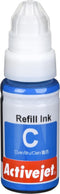 Activejet AC-G490C inkt (vervanging voor Canon GI-490C; Supreme; 70 ml; blauw)