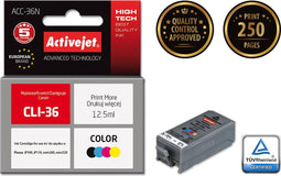 Activejet ACC-36N (Canon CLI-36 vervanging; Supreme; 12,5 ml; kleur)