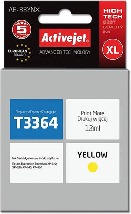 Activejet AE-33MNX inkt (vervanging van Epson 33XL T3363; Supreme; 12 ml; rood)