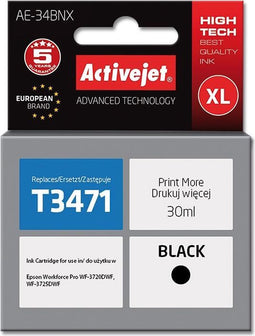 Activejet AE-34BNX inkt (vervanging van Epson 34XL T3471; Supreme; 30 ml; zwart)