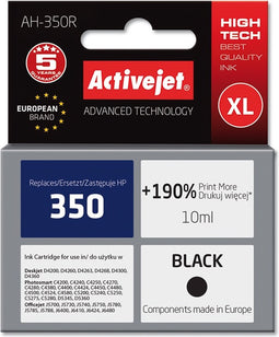 Activejet AH-350R inkt (vervanging HP 350 CB335EE; Premium; 10 ml; zwart)