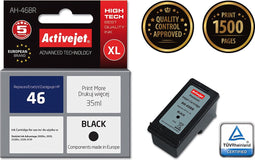 ActiveJet AH-46BR-inkt voor HP-printer; HP 46 CZ637AA-vervanging; Premie; 35 ml; zwart.