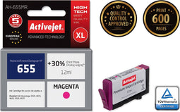 ActiveJet AH-655MR-inkt voor HP-printer; HP 655 CZ11AE vervanging; Premie; 12 ml; magenta.
