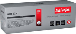 ActiveJet AT-12N zwart voor HP-printer; HP 12A Q2612A, Canon FX-10, Canon CRG-703 vervanging; Opperste; 2300 pagina's; zwart.