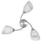 Activejet Classic chandelier pendant ceiling lamp BENITA nickel triple 3xE27 for living room