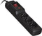 ActiveJet COMBO 3GN 5M Black Power Strip met snoer.