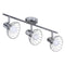 Activejet GIZEL triple ceiling wall light strip chrome E14 wall lamp for living room