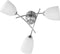 Activejet Klassieke kroonluchter pendel plafondlamp NIKITA nikkel triple 3xE27 voor woonkamer