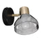 Activejet LISA single black and gold ceiling wall lamp E14 spotlight for living room