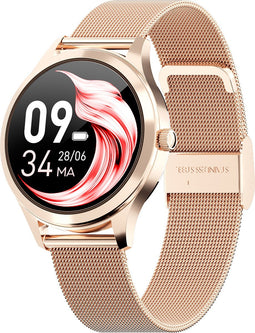Actyve Smartwatch Dames Rosé Goud - Apple & Android - Stappenteller - Full Touchscreen