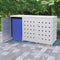 vidaXL - Containerberging - driedubbel - 240 - L - roestvrij - staal