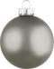 Arti Casa - Kerstballenset Glas 8 cm - Zilver - Set van 6 (6 stuks)