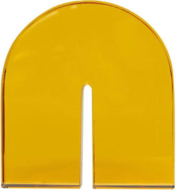 HÜBSCH INTERIOR - Boekensteun van amber glas - 10x5xh11cm