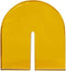 HÜBSCH INTERIOR - Boekensteun van amber glas - 10x5xh11cm