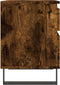 vidaXL - Nachtkastje - 40x35x50 - cm - bewerkt - hout - gerookt - eikenkleurig