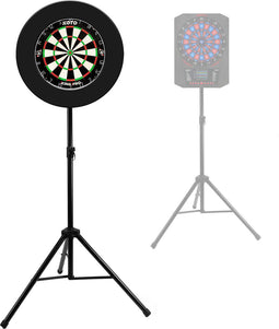 KOTO - Heavy Duty Dartbord - Verstelbare Hoogte tot Midden van Bord: 120cm - 190cm - Breedte 90cm - 4 KG - Voor Sisal & Elektronische Borden