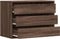 vidaXL - Ladekast - 80x41x58 - cm - bewerkt - hout - bruin - eikenkleurig