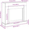 vidaXL - Haardombouw - 100x30x87,5 - cm - bewerkt - hout - betongrijs