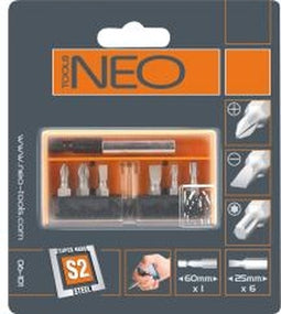 Neo Tools Bitset 7 Bithouder Magnetisch S2 Staal