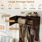 Coast Wandgarderobe - Wandgemonteerd - 5 Haken & 2-Deurs Kast - Bruin