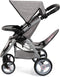 Bayer Design Twin Xeo - Tweeling poppenwagen - Verstelbare duwstang - Jeans-grijs roze