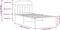 vidaXL - Bedframe - met - hoofdbord - metaal - zwart - 107x203 - cm