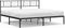 vidaXL - Bedframe - met - hoofdbord - metaal - zwart - 180x200 - cm