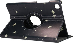 360° Draaibare Design Bookcase voor de Galaxy Tab A7 - Sterren
