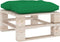 vidaXL - Palletkussen - stof - groen