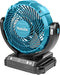 Makita DCF102Z - Ventilator - Compact met zwenkfunctie en timer - 180 mm propeller