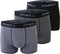 O'Neill 900003 - Boxershorts Trunks - 3-pack - Effen Grijs/Zwart (3-pack)