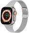 imoshion Bandje Geschikt voor Apple Watch Bandje Series 1-10 / SE / Ultra (2) - 42/44/45/46/49 mm - imoshion Milanees vouwband - Zilver