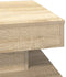 vidaXL - Salontafel - 360 - graden - draaibaar - 50x50x34,5 - cm - sonoma - eikenkleur