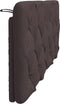 vidaXL - Hoofdbordkussen - 140 - cm - stof - donkerbruin